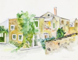 Scenery of Bol 13, 2003, watercolor, 40 x 50 cm