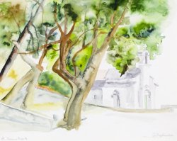 Bol - John's Chapel, 2004, watercolor, 40 x 50 cm
