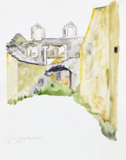 Scenery of Bol 1, 2002, watercolor, 40 x 50 cm