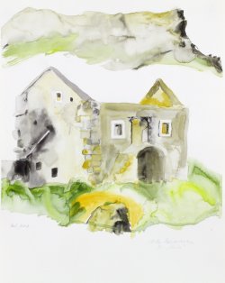 Scenery of Bol 4, 2002, watercolor, 40 x 50 cm