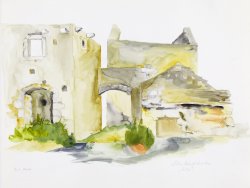 Scenery of Bol 7, 2002, watercolor, 40 x 50 cm