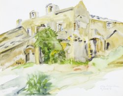 Scenery of Bol 8, 2002, watercolor, 40 x 50 cm