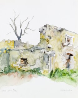 Scenery of Bol 12, 2003, watercolor, 40 x 50 cm