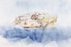 Face of the Sea - Sinking Rock, 2007, watercolor on canvas, 40 x 60 cm