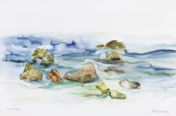 Roaring, 2008, watercolor on canvas, 40 x 60 cm