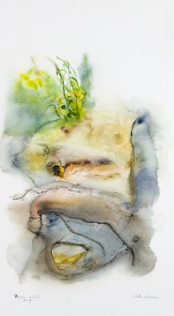 Perpetuum Mobile, 2009, watercolor on canvas, 40 x 70 cm