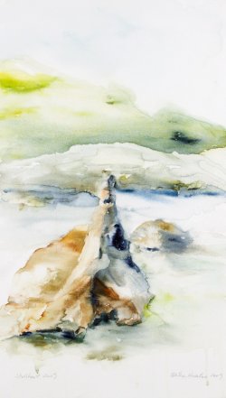 Wrath, 2009, watercolor on canvas, 40 x 70 cm