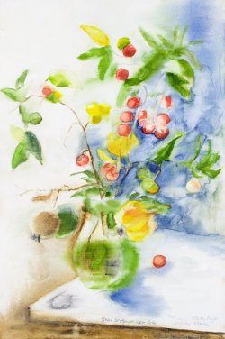 The Autumn of Life - Light, 2007, watercolor on canvas, 40 x 60 cm