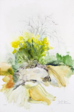 Karst Landscape II, 2008, watercolor on canvas, 40 x 60 cm