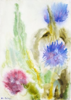 Artichoke, 2005, watercolor on canvas, 25 x 35 cm