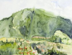 Maribor - Pohorje, 2000, watercolor, 40 x 50 cm