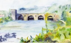 Maribor - Fala, 2005, watercolor, 26 x 39 cm