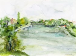 Maribor - Landscape, 2005, watercolor, 30 x 40 cm
