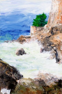 Face of the Sea - Roaring II, 2007, acrylic on canvas, 40 x 60 cm