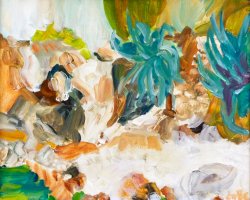 Beach, 2001, oil on canvas, 24 x 30 cm