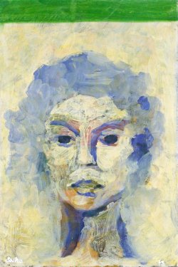 Portrait?, 1973, oil on canvas, 56 x 38 cm