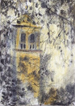 Final Light, 2005, pastel on canvas, 35 x 25 cm