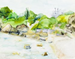 Landscape, 2004, watercolor, 40 x 50 cm