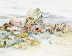 Stones I, 2001, watercolor, 40 X 50 cm