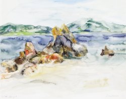 Stones II, 2001, watercolor, 40 x 50 cm