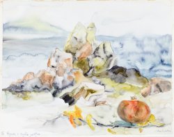 Contract with the Apple of Eden, 2004, watercolor, 40 x 50 cm