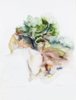 Rock II, 2008, watercolor, 36 x 48 cm
