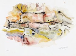 Stone Surface VI, 2008, watercolor, 36 x 48 cm