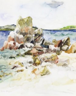 Stones III, 2002, watercolor, 50 x 40 cm