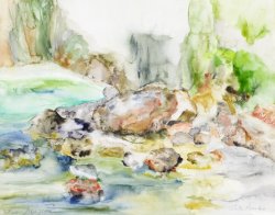 My Beach I, 2003, watercolor, 40 x 50 cm