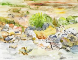 My Beach - Shoreline 4, 2002, watercolor, 40 x 50 cm