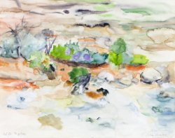 After the Fire, 2004, watercolor, 40 x 50 cm