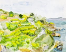 Landscape I, 2002, watercolor, 40 x 50 cm