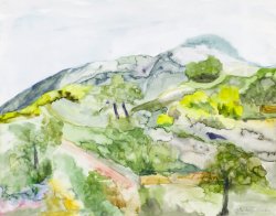 Landscape II, 2002, watercolor, 40 x 50 cm