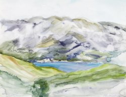 Landscape III, 2002, watercolor, 40 x 50 cm