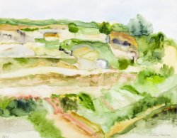 Landscape I, 2006, watercolor, 40 x 50 cm