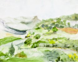 Landscape IV, 2006, watercolor, 40 x 50 cm