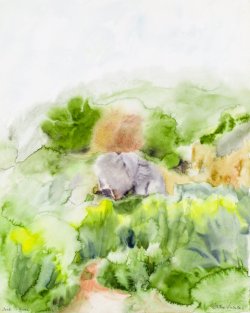 Landscape V, 2006, watercolor, 40 x 50 cm