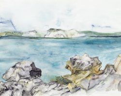 Gray Spring, 2006, watercolor, 40 x 50 cm