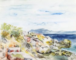 Landscape IV, 2002, watercolor, 40 x 50 cm