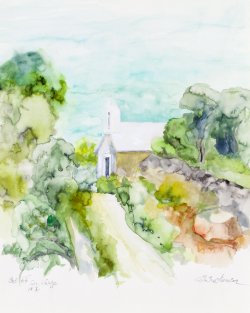 St. Lucy's Church, 2004, watercolor, 40 x 50 cm