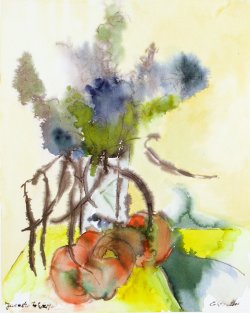 Autumn Still Life, 2000, watercolor, 40 x 50 cm