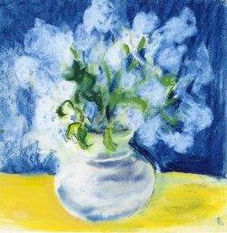 Still Life, 2001, watercolor/pastel, 39 x 39 cm