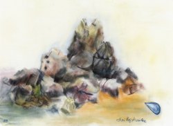 Rock II, 2003, pastel, 36 x 48 cm