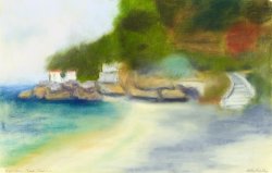 Landscape - Melancholy, 2005, pastel, 32 x 50 cm