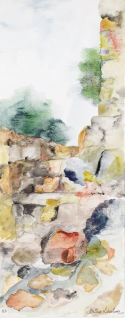 Path, 2003, watercolor, 20 x 50 cm