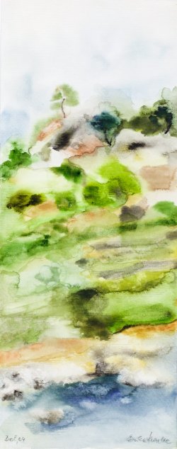 Landscape, 2004, watercolor, 20 x 50 cm