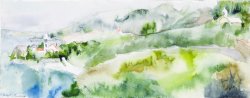 Vista, 2004, watercolor, 20 x 50 cm